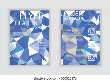 Abstract A4 size with start up business concept illustration