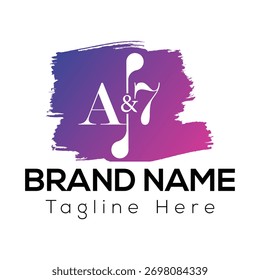 Resumo A7 letra moderna inicial lettermarks logo design	