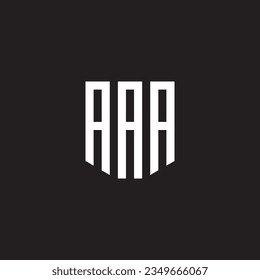 abstract AAA letter logo design vector template 