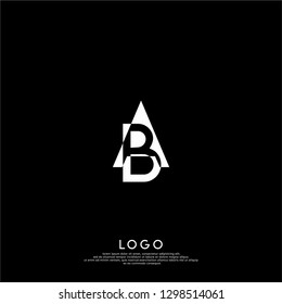 abstract ab logo letter design concept, initial ba symbol vector