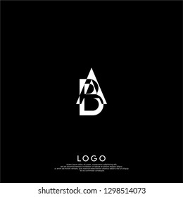abstract ab logo letter design concept, initial ba symbol vector