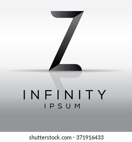 Abstract ABC letter. Typographic letter Z logo design for corporate identity. Vector illustration.