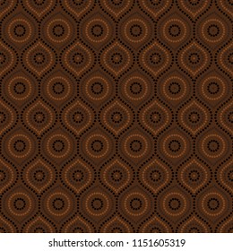 Abstract Aboriginal dot painting in vector format.