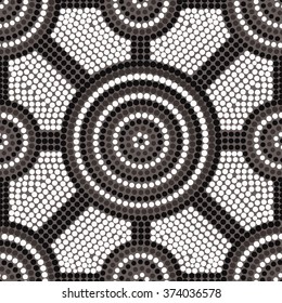 Abstract Aboriginal dot painting in vector format.