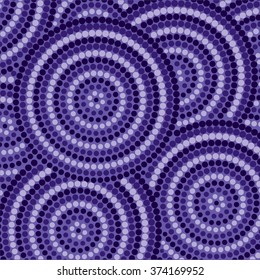 Abstract Aboriginal dot painting in vector format.