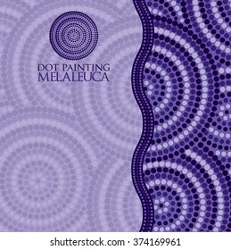 Abstract Aboriginal dot painting in vector format.