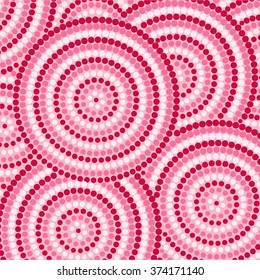 Abstract Aboriginal dot painting in vector format.