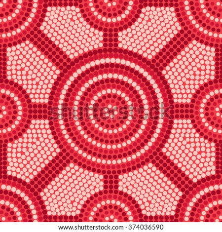 Abstract Aboriginal dot painting in vector format.