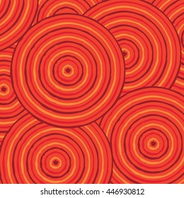 Abstract Aboriginal line painting in vector format.