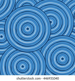 Abstract Aboriginal line painting in vector format.