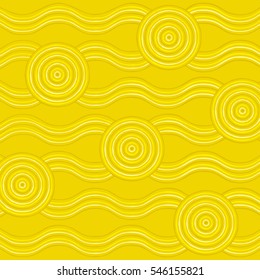 Abstract Aboriginal line painting in vector format.