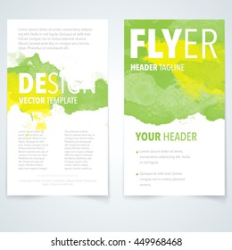 abstract abstraction vector brochure watercolor template advertising layout design part abstract way background scene digital performance fashionable empty contract green luxurious print concept origi