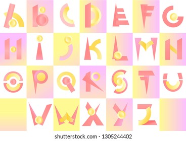 Abstract accidental font. It can be used in logos, headlines, abc. Also the letters can be a decoration for your artworks