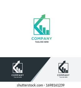 Abstract accounting Logo. A unique, exclusive, elegant, professional, clean, simple, modern logo. Great logo for any company with strong feels, It would be perfect for your company