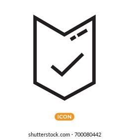 Abstract Achievement Symbol. Vector icon in flat style
