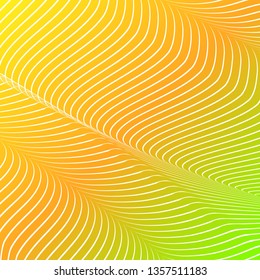 Abstract acid color wavy background, optical art, opart striped. Neon gradient, pastel shades. Vector waves, geometry line stripes