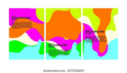 abstract acidic color background with abstract fluid design