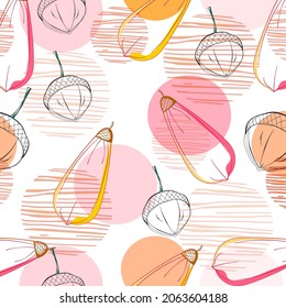 Abstract Acorn on colorful background.Abstract pattern.Design for card, cover ,fabric ,banner