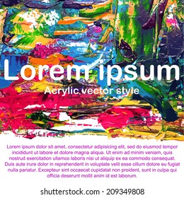 Abstract acrylic background : vector style