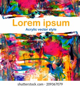 Abstract acrylic background : vector style