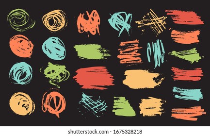 Abstract acrylic brush strokes isolated on white, creative illustration,fashion background. bright on white background. Art creative modern abstract vector.