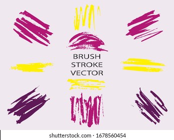 Abstract acrylic brush strokes isolated on white, creative illustration,fashion background. Watercolor Vintage. Art creative modern abstract vector.