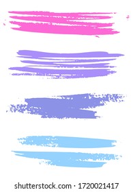Abstract acrylic brush strokes isolated on white, creative illustration,fashion background. Watercolor Vintage. Art creative modern abstract vector.