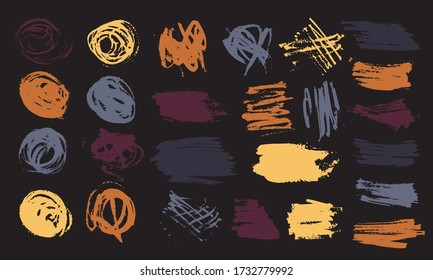 Abstract acrylic brush strokes isolated on white, creative illustration,fashion background. Watercolor Vintage. Art creative modern abstract vector.