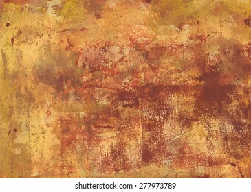 Abstract acrylic golden background texture, scalable vector graphic