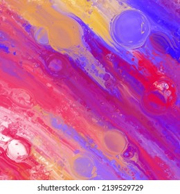 Abstract acrylic hand painted background. Vector illustration