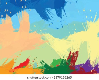 Resumen de fondo acrílico pintado a mano