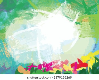 Abstract acrylic hand painted background