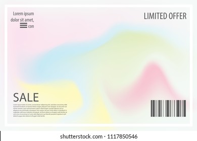 Abstract acrylic mesh blend diffuse background. Cover magazine design. Vector colored banner illustration. Liquid ink paint template.