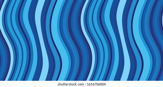 Abstract Acrylic Ocean Waves Background with Distorted Stripes and Lines - For a poster, mobile app, gift card, flyer, coupon or website and landing page design