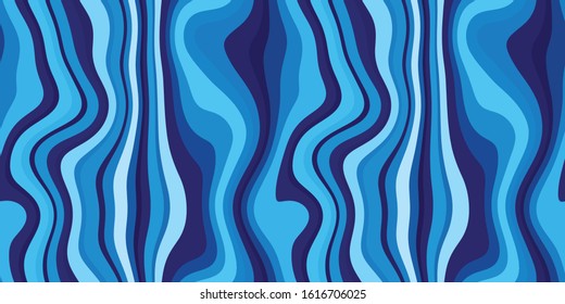 Abstract Acrylic Ocean Waves Background with Distorted Stripes and Lines - For a poster, mobile app, gift card, flyer, coupon or website and landing page design