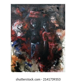 abstract acrylic on canvas painting design 