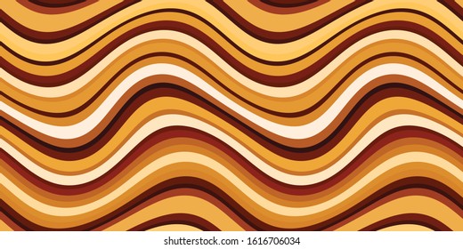 Abstract Acrylic Orange Desert Background with Distorted Stripes and Lines - For a poster, mobile app, gift card, flyer, coupon or website and landing page design