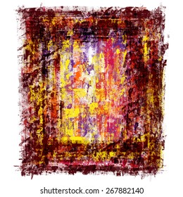 Abstract acrylic paint : frame style : vector eps.10