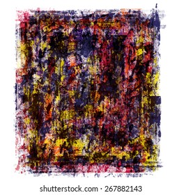 Abstract acrylic paint : frame style : vector eps.10