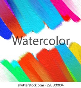 Abstract acrylic painted background. Vector illustration.