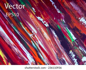 Abstract acrylic painted background. Vector illustration.