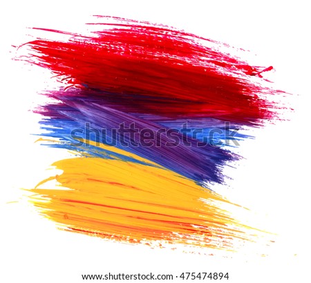 Abstract acrylic painted background. Vector illustration.Colorful oil painting