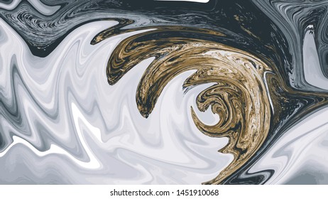 Abstract acrylic painted waves. marble texture. Contemporary art . Can be used as a trendy background for wallpapers, posters, cards, invitations, websites 