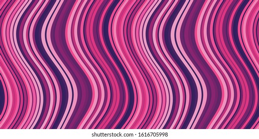 Abstract Acrylic Pink Waves Background with Distorted Stripes and Lines - For a poster, mobile app, gift card, flyer, coupon or website and landing page design