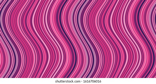 Abstract Acrylic Pink Waves Background with Distorted Stripes and Lines - For a poster, mobile app, gift card, flyer, coupon or website and landing page design