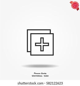 Abstract add vector icon