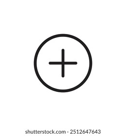 Icono Abstractas del Vector de la adición, ilustración lineal plana simple para el Web y el App..eps