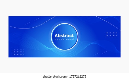 Abstract ads banner, social media cover template