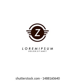 abstract adventure Z logotype emblem design illustration.