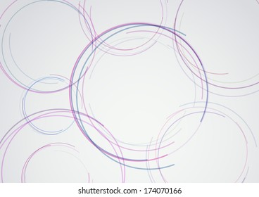 Abstract advertisement template with radial elements. Vector illustration